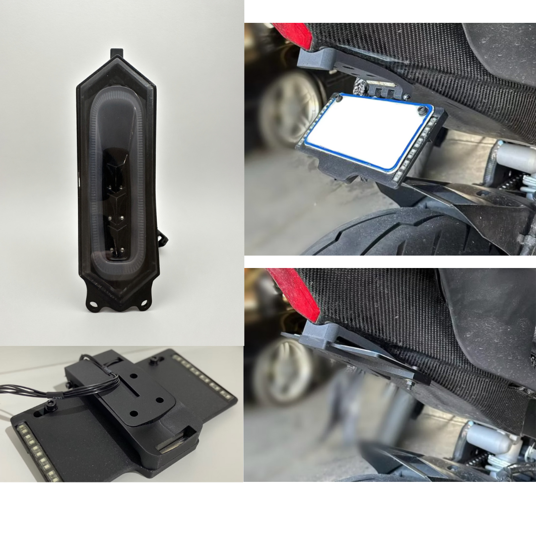 Tail light & flip plate Combo - 2017+ Yamaha YZF-R6