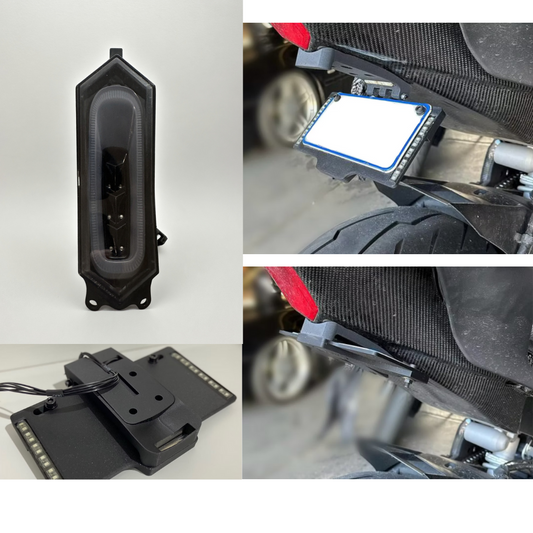 Tail light & flip plate Combo - 2017+ Yamaha YZF-R6